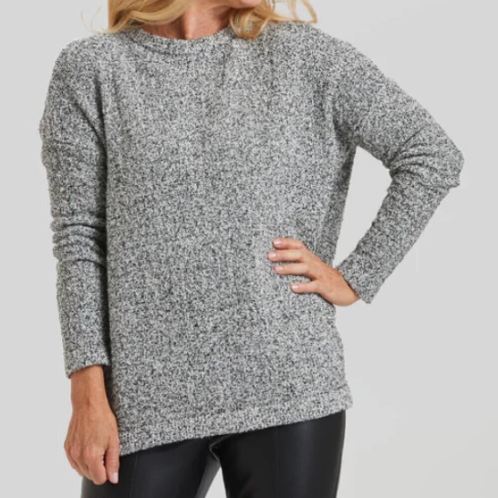 Madewell | Black Grey White Heathered Sweater Midweight | Great Condition